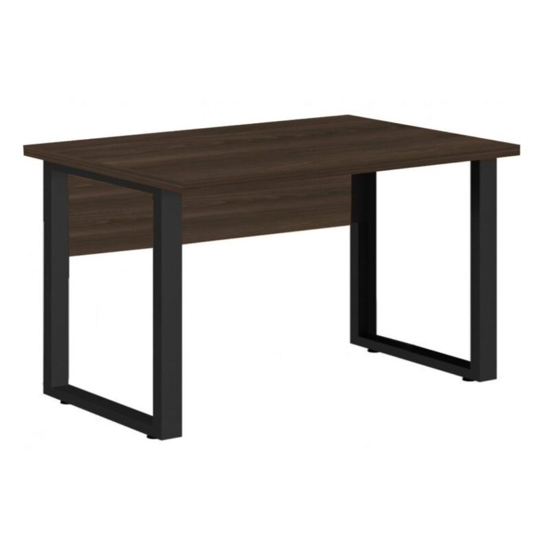 Mesa Escritório PÉ QUADRO 1,50×0,60m – S/ Gavetas – MARSALA/PRETO – 25472 MÓVEIS DONATO Linha 30 mm 2