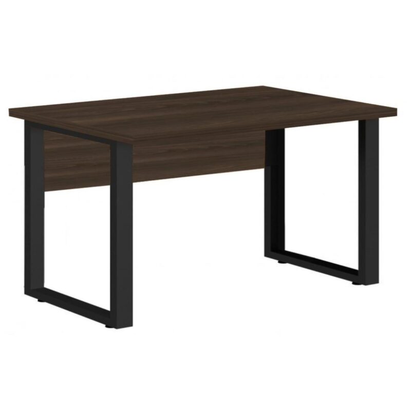 Mesa Escritório PÉ QUADRO 1,70×0,70m -S/ Gavetas – MARSALA/PRETO – 25474 MÓVEIS DONATO Linha 30 mm 2