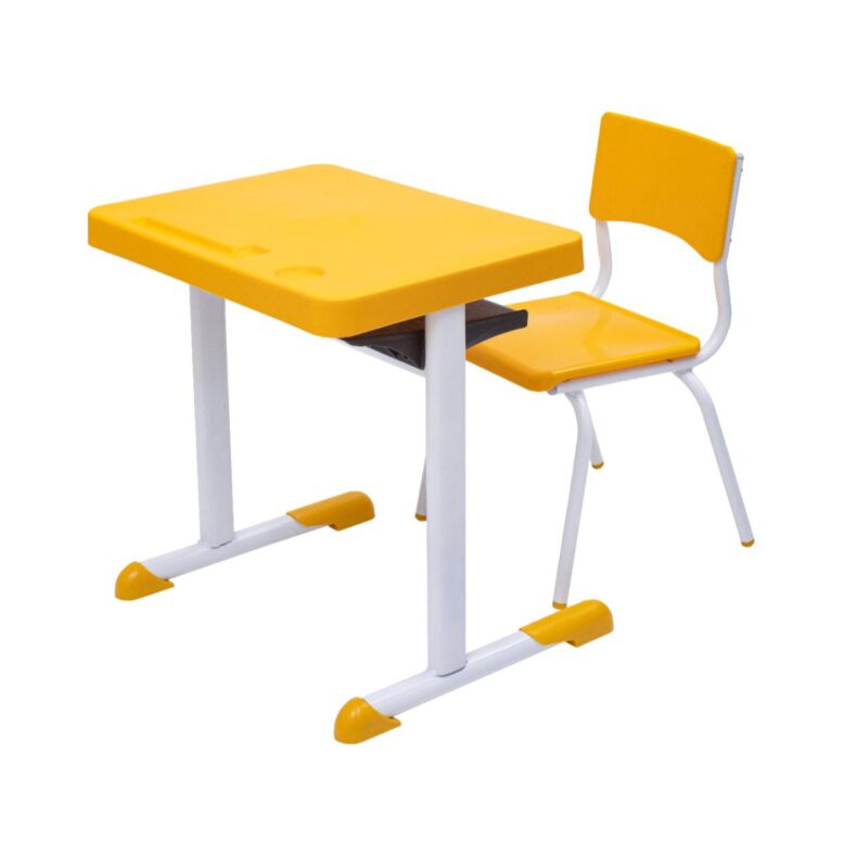 Kit Escolar Individual – (Mesa e Cadeira) – INFANTIL 03 a 06 Anos COR AMARELO – 41087 MÓVEIS DONATO Infantil 2