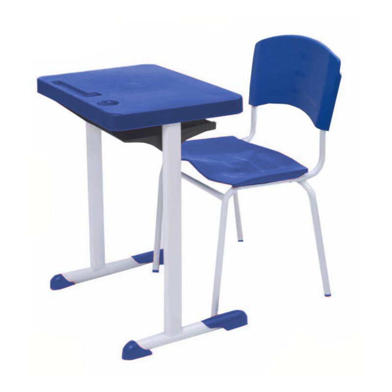 Kit Escolar Individual AZUL – (Mesa e Cadeira) – ADULTO – – COR AZUL – 40081 MÓVEIS DONATO Adulto 2