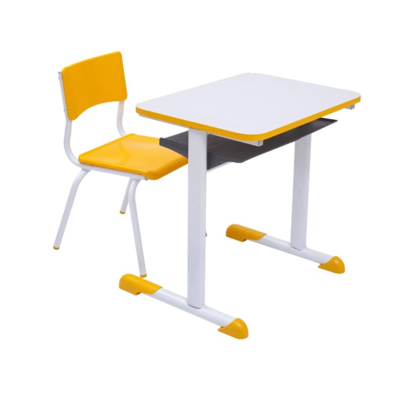 Kit Escolar Individual AMARELO – (Mesa e Cadeira) – INFANTIL – MDF – COR AMARELO – 40088 MÓVEIS DONATO Infantil 2