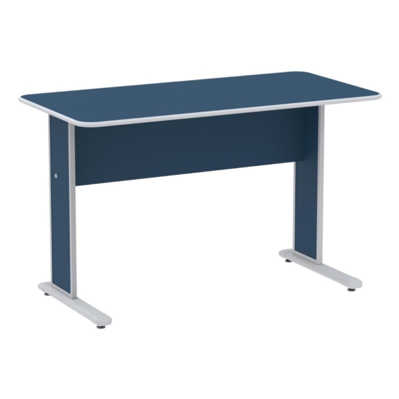 Mesa Escritório 1,20×0,60m s/ Gavetas – Cor Azul 44084 MÓVEIS DONATO Linha 15 mm 2