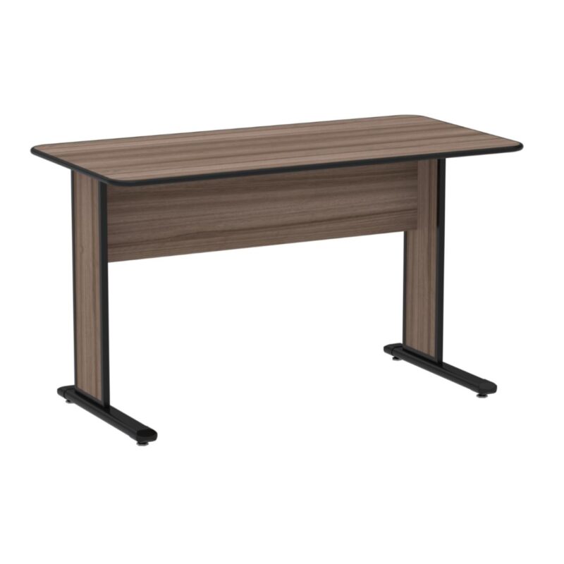 Mesa Escritório 1,20×0,60m s/ gavetas – Cor Walnut 44095 MÓVEIS DONATO Linha 15 mm 2