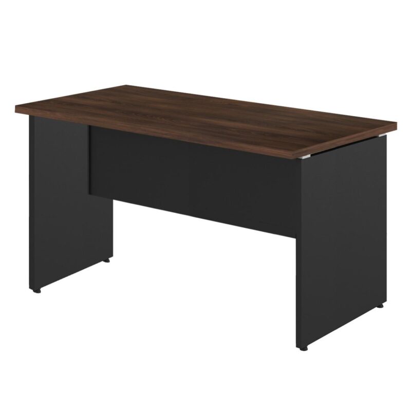 Mesa Escritório 1,70×0,60m – S/ Gavetas MARSALA / PRETO – 23474 MÓVEIS DONATO Linha 30 mm 2