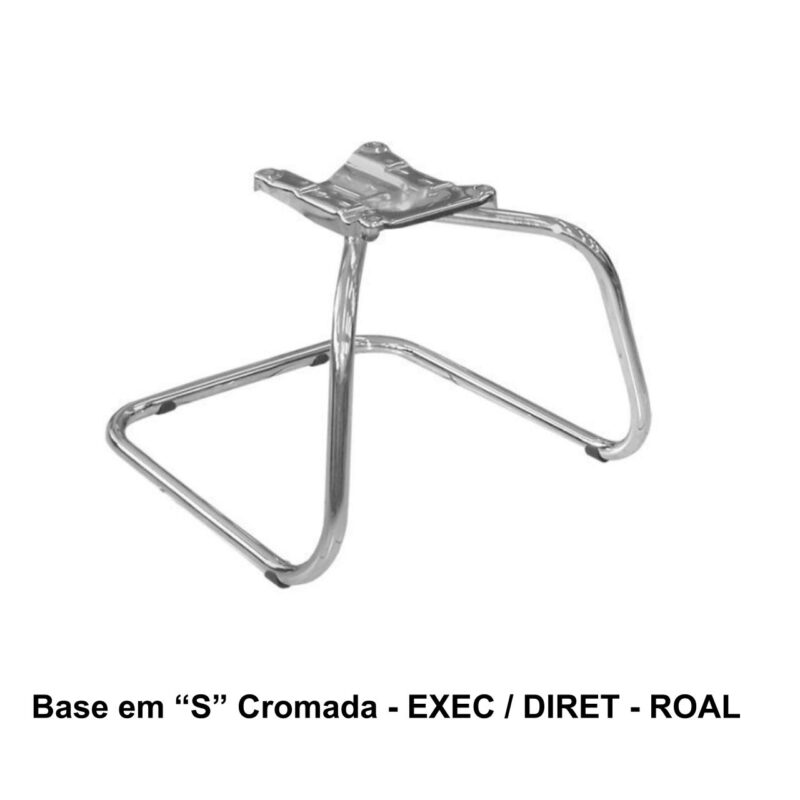 Base em “S” CROMADA – ROAL – 42108 MÓVEIS DONATO Bases Fixas 2